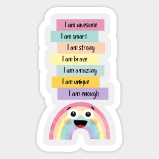 Positive Affirmations for kids Sticker